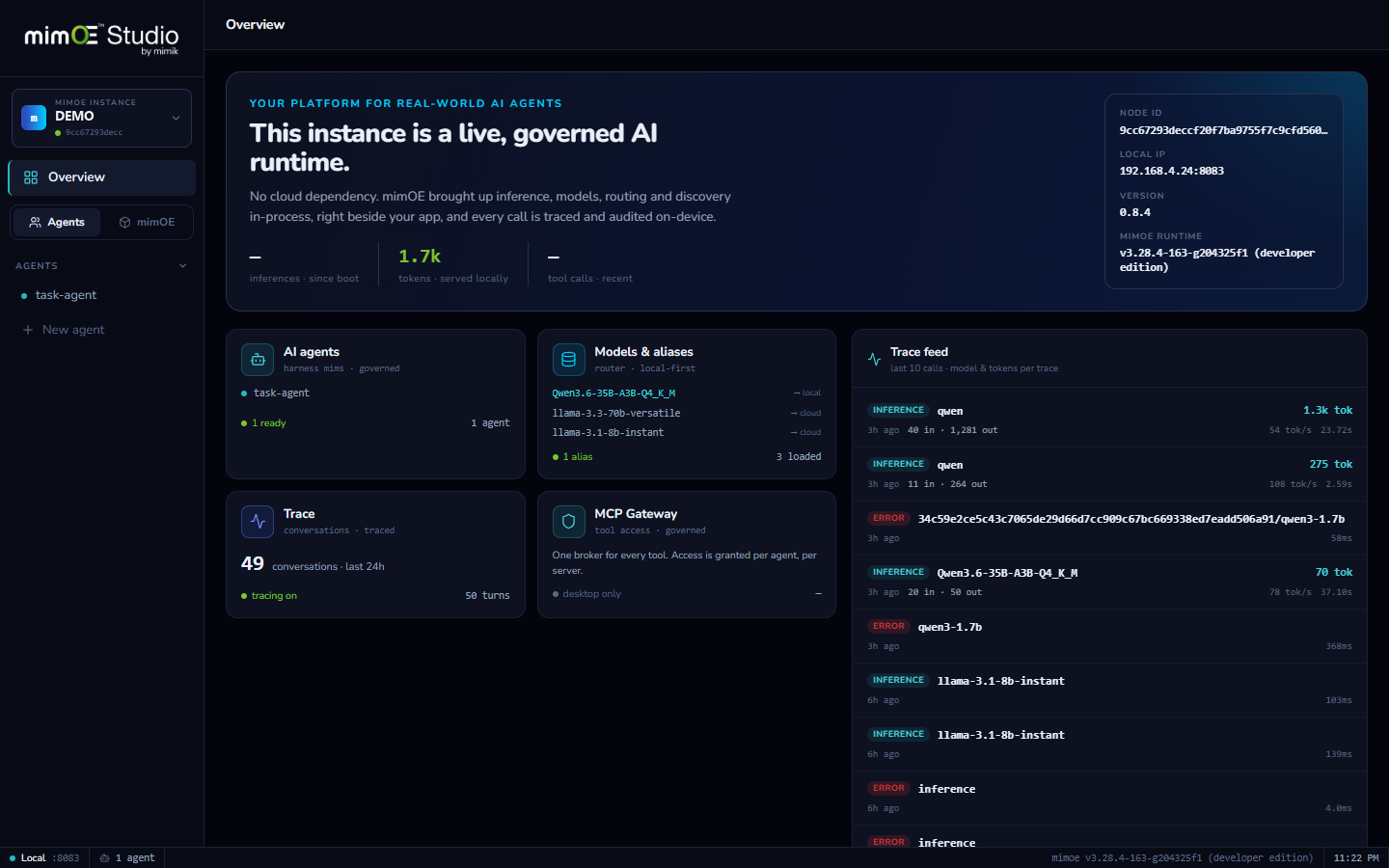 mimOE Studio — Overview